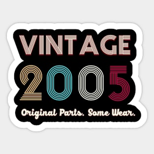 Vintage 2005 Original Parts. Some Ware Sticker